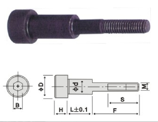 Type OIN du boulon d'épaule de cavité articulaire DIN A de boulon de bouchon du C MISUMI