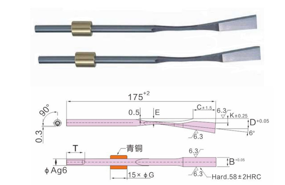 Le moulage par injection en plastique de nitruration partie le noyau jailli en acier de 1,8159 ressorts