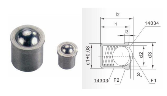 Type MISUMI 1,4305 de clé d'hexagone d'Allen Key Spring Ball Plunger